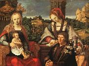 Lucas van Leyden Madonna and Child with Mary Magdalene and a Donor USA oil painting reproduction
